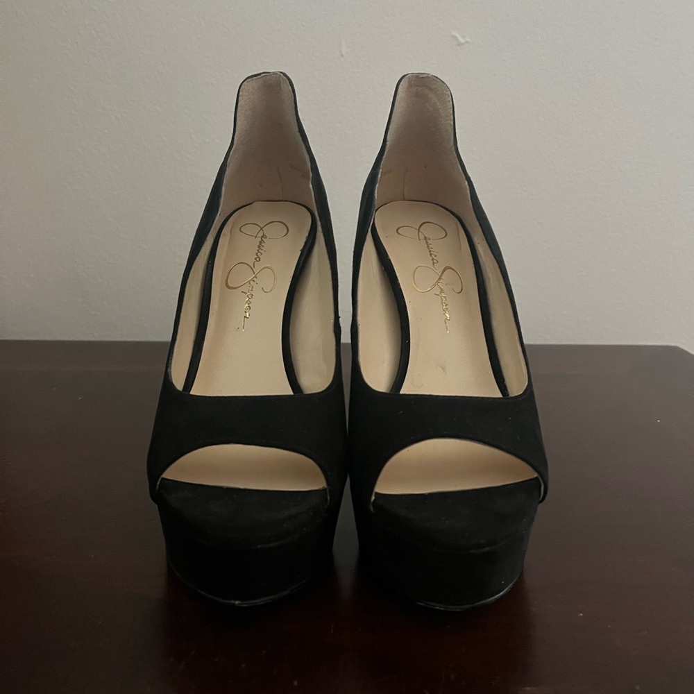 Jessica Simpson Peep Toe Pumps - Picture 2 of 8